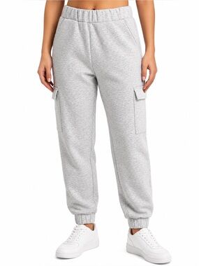 Express Cargo Joggers In Light Grey - Women’s S